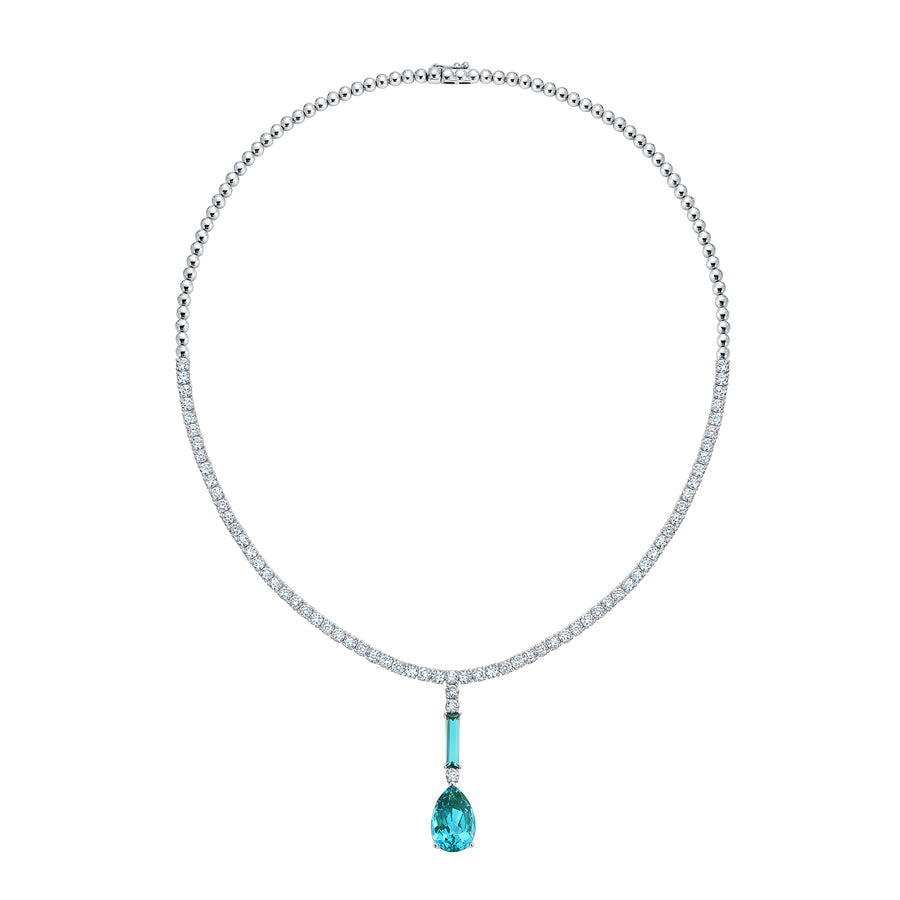 Paraiba Colored Spinel Necklace