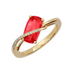 Padparadscha Ring-CR12389YPD