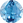 Initial Pendant Letter Q - Chatham Created Aqua Blue Spinel