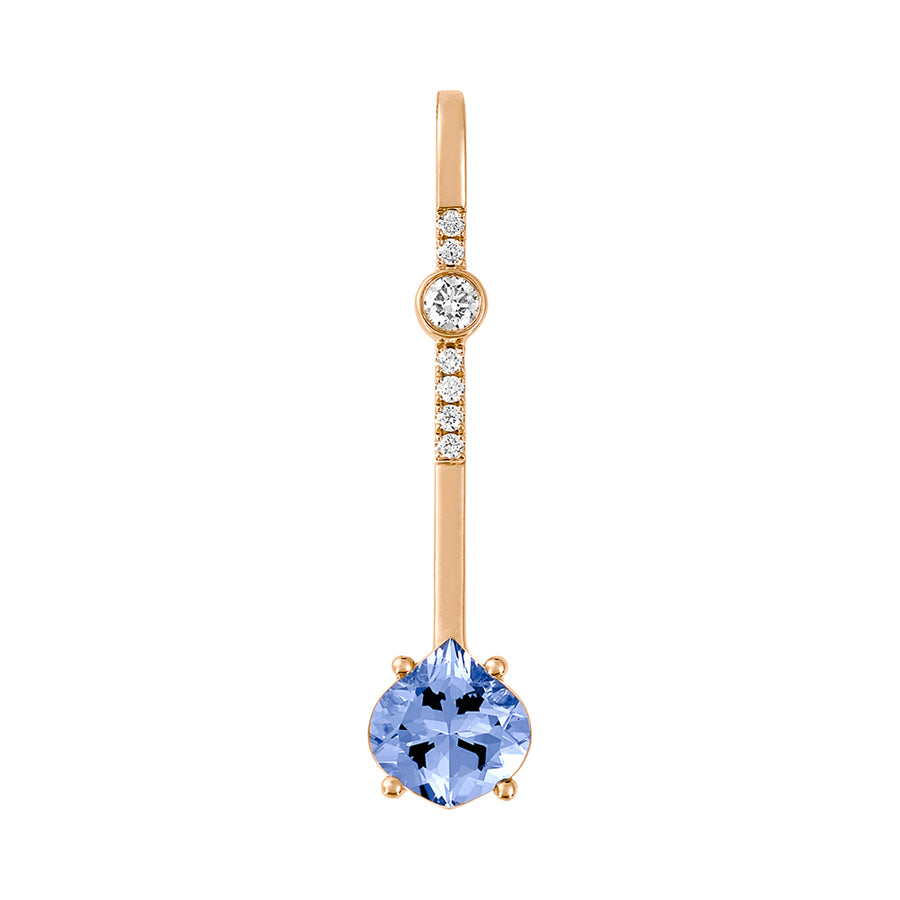 Aqua Blue Spinel Pendant