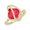 Padparadscha Ring-CR13107YPD