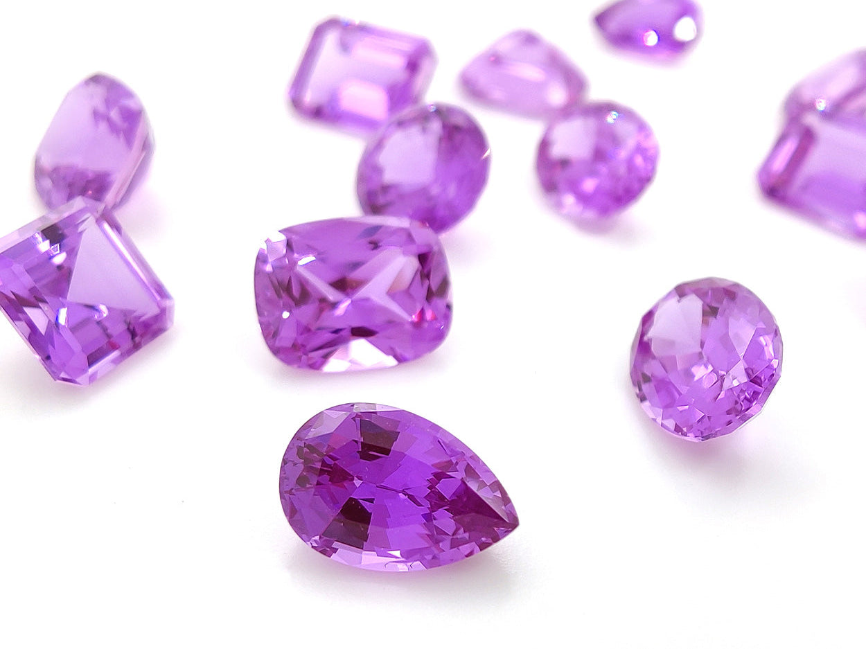 Stunning Lab Grown Purple Sapphire