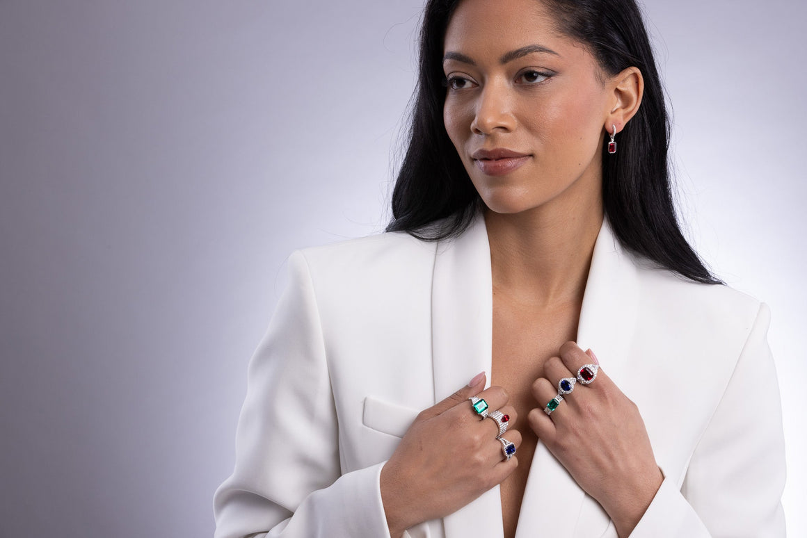 Colored Stone Engagement Rings