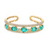 Chatham lab-grown chrysoberyl cuff, style CB1292YCH