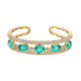 Chatham lab-grown chrysoberyl cuff, style CB1292YCH