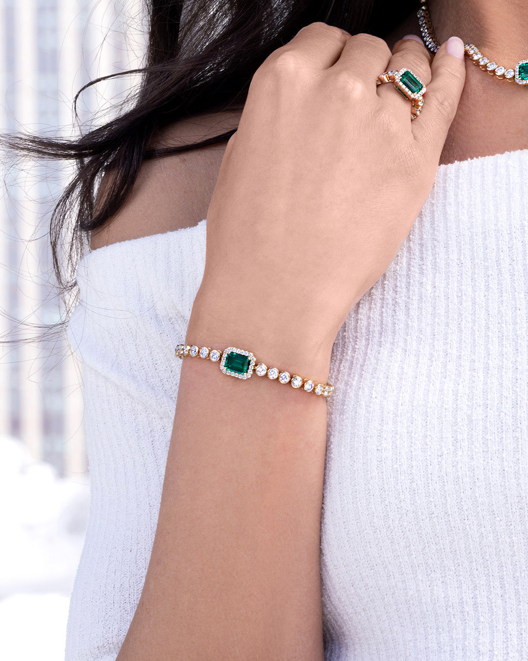 Emerald Tennis Bracelet
