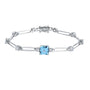 Chatham lab-grown aqua blue spinel bracelet, style CB1303WAQ