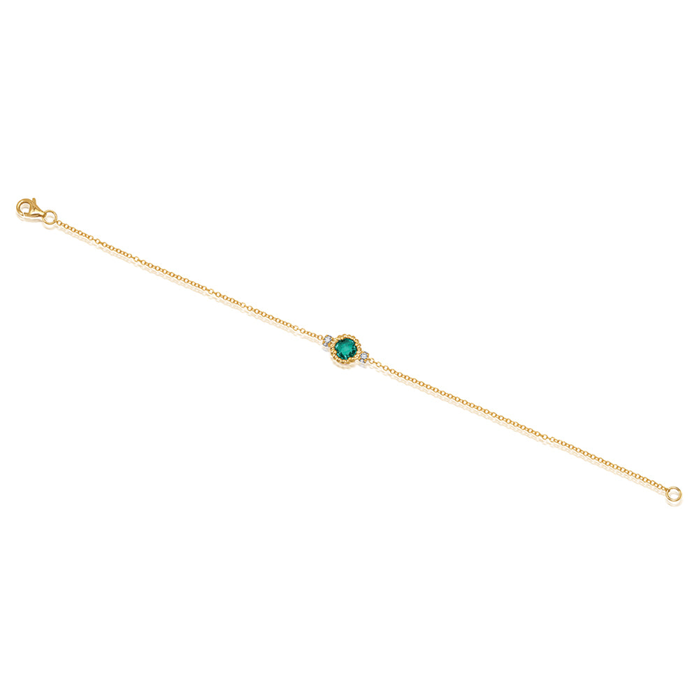 Emerald Chain Bracelet
