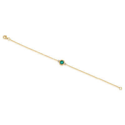 Emerald Chain Bracelet