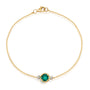 Chatham lab-grown emerald bracelet, style CB1321YEM