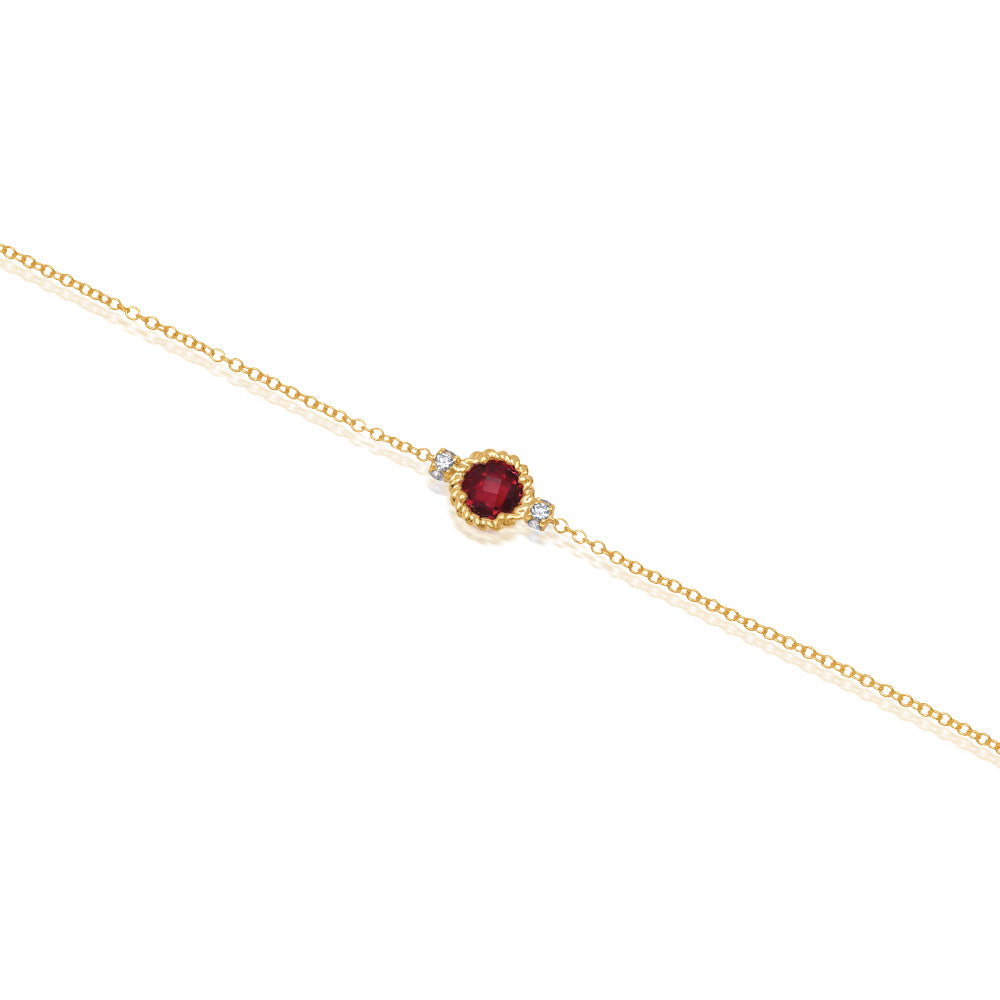 Ruby Chain Bracelet