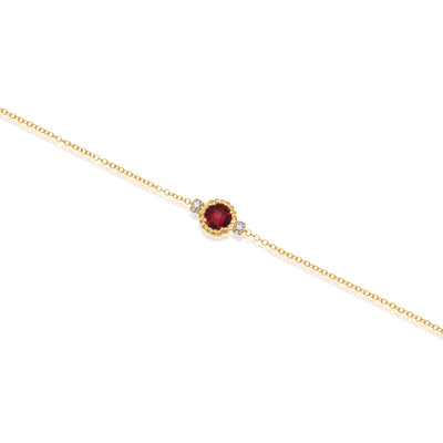 Ruby Chain Bracelet