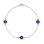 Chatham lab-grown blue sapphire bracelet, style CB1322WBS
