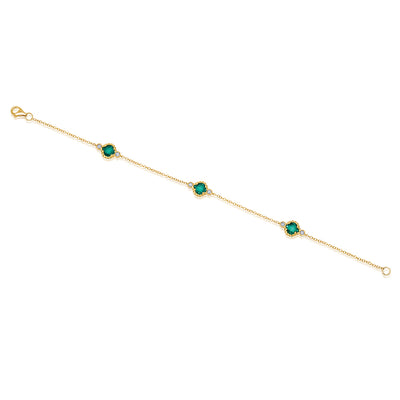 Emerald Chain Bracelet