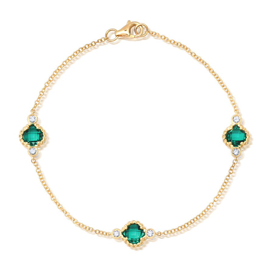 Emerald Chain Bracelet