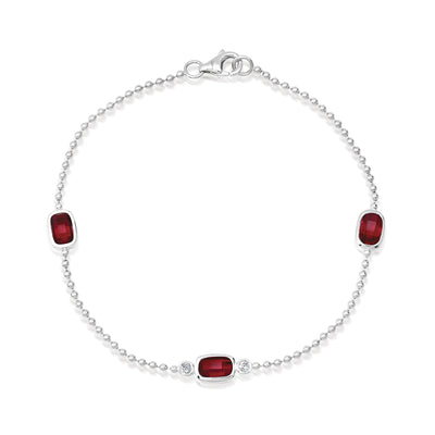 Ruby Chain Bracelet