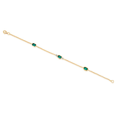 Emerald Chain Bracelet