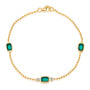 Chatham lab-grown emerald bracelet, style CB1323YEM