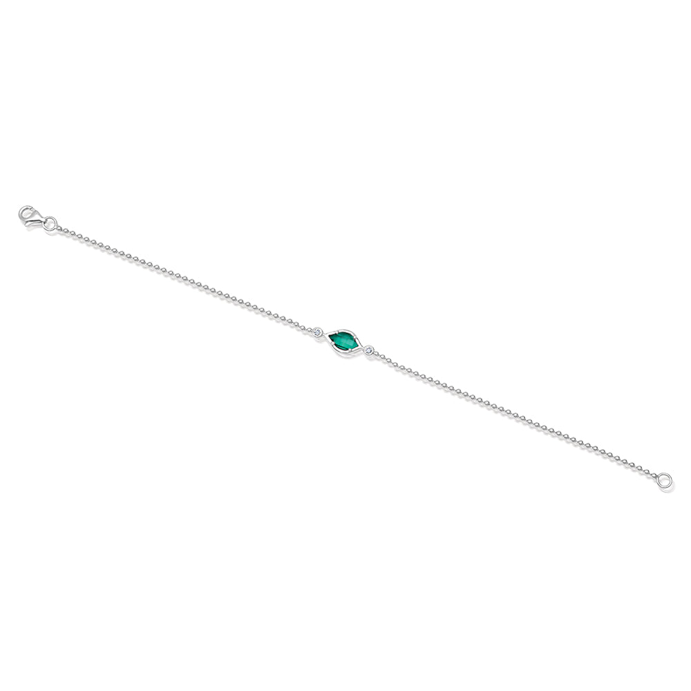 Emerald Chain Bracelet