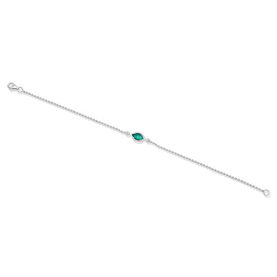 Emerald Chain Bracelet