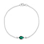 Chatham lab-grown emerald bracelet, style CB1324WEM