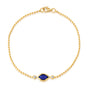 Chatham lab-grown blue sapphire bracelet, style CB1324YBS