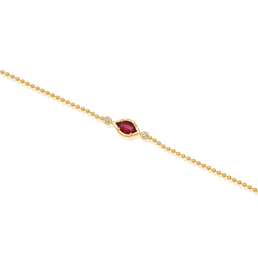 Ruby Chain Bracelet