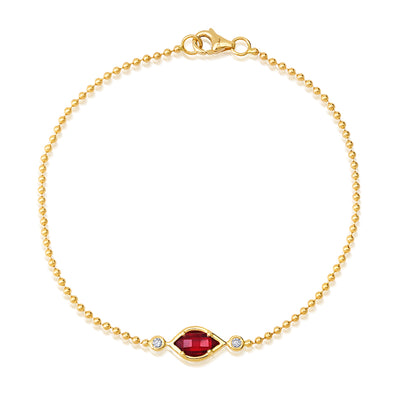 Ruby Chain Bracelet