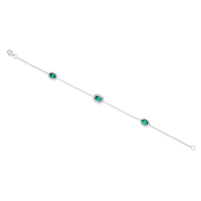 Emerald Chain Bracelet