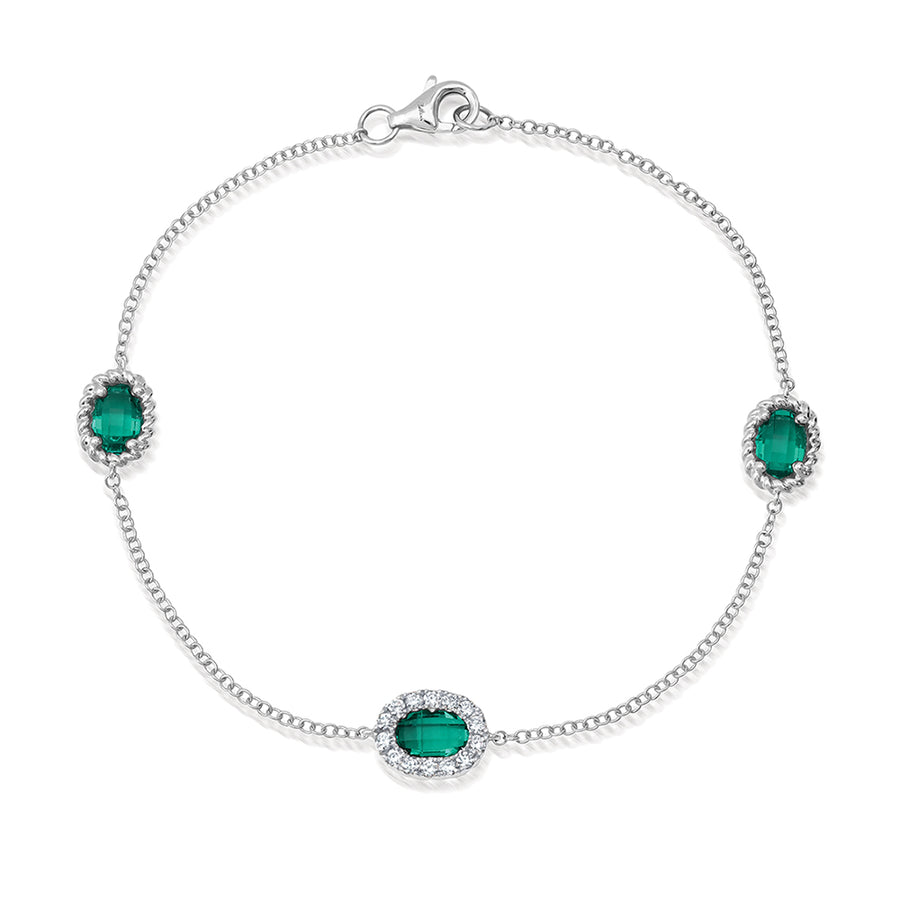 Emerald Chain Bracelet