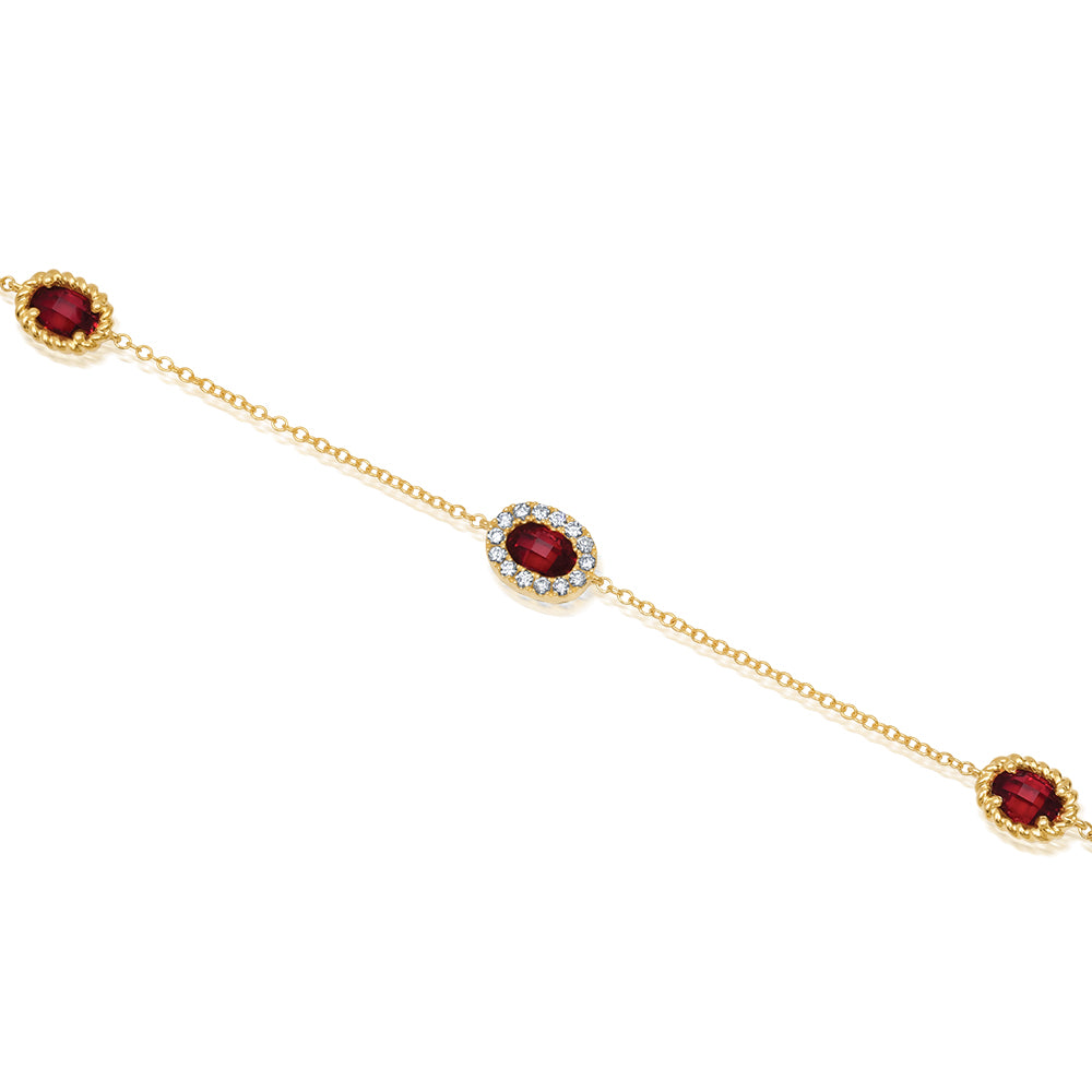 Ruby Chain Bracelet