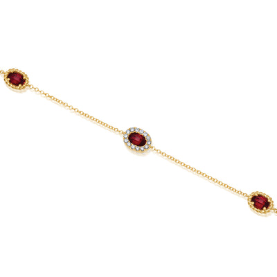 Ruby Chain Bracelet