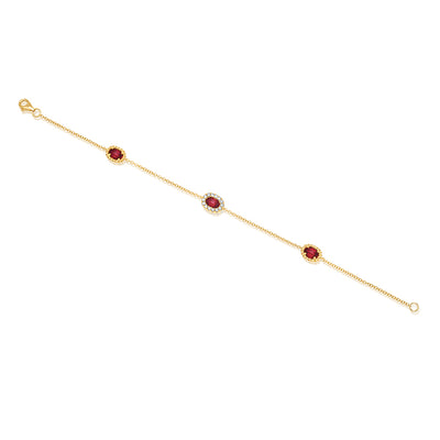 Ruby Chain Bracelet