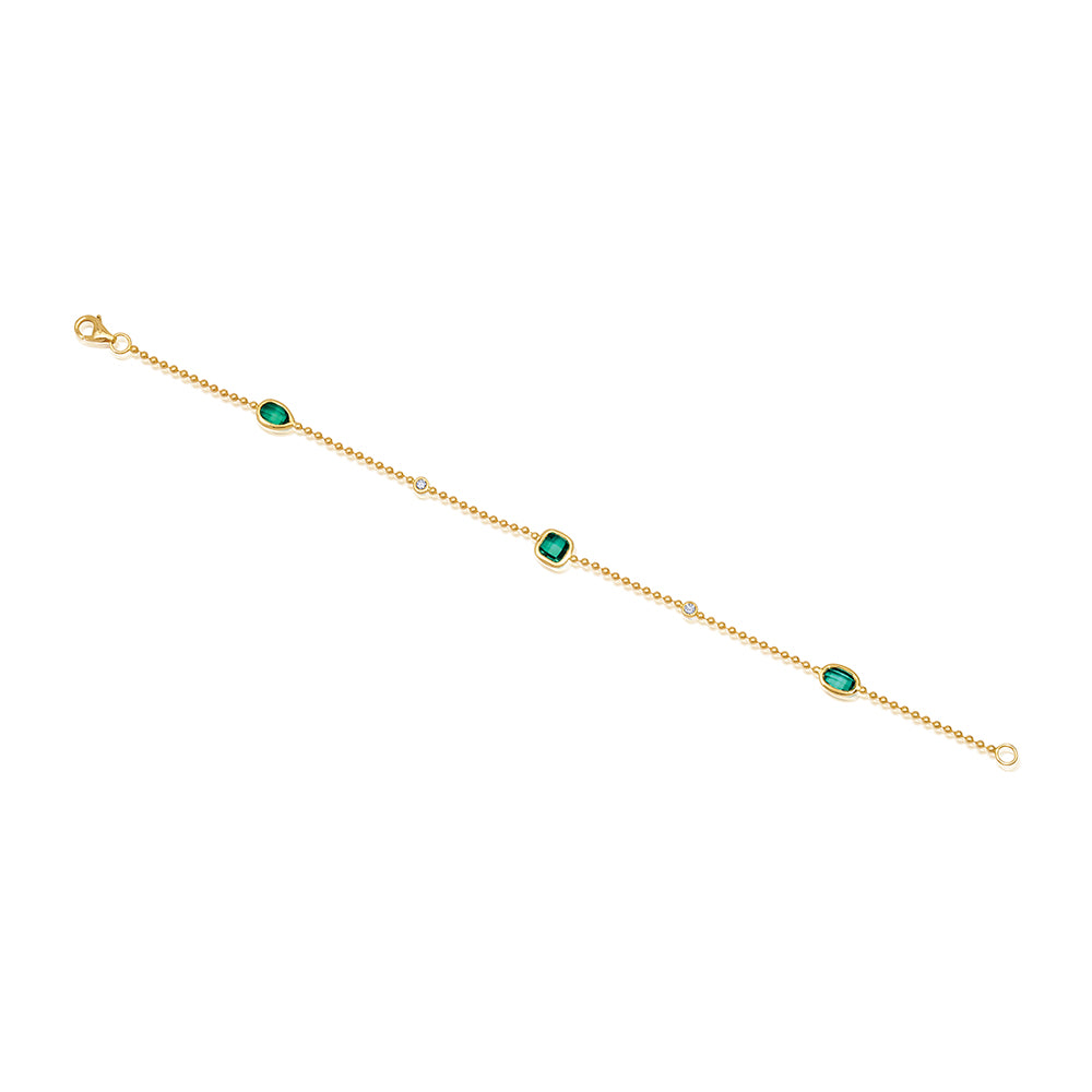 Emerald Chain Bracelet