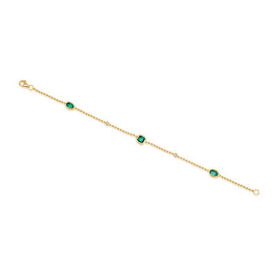 Emerald Chain Bracelet