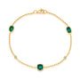 Chatham lab-grown emerald bracelet, style CB1326YEM