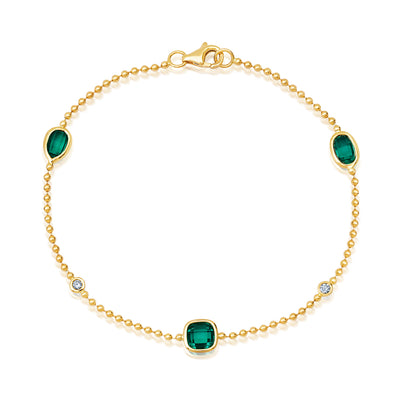 Emerald Chain Bracelet