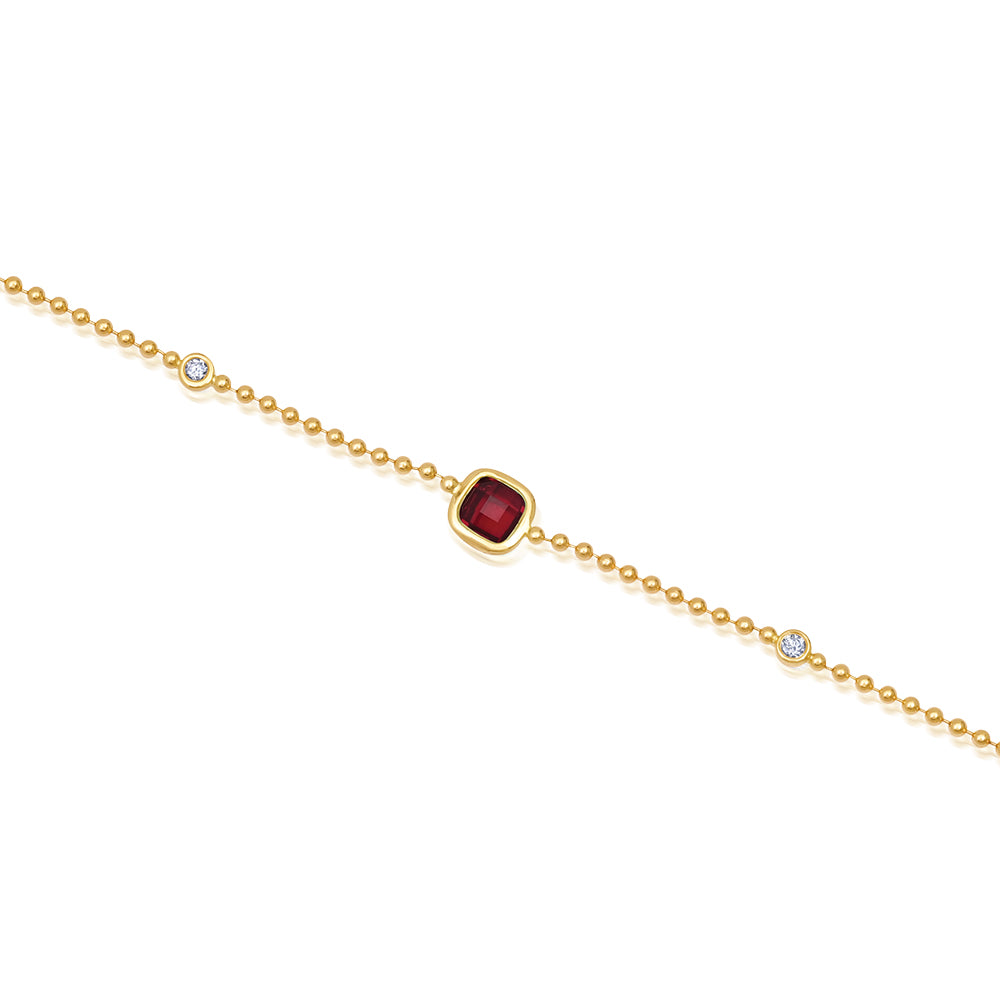 Ruby Chain Bracelet