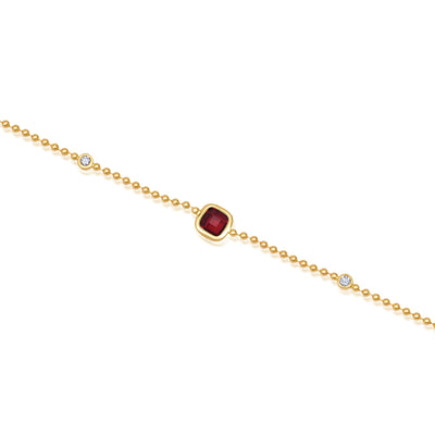 Ruby Chain Bracelet