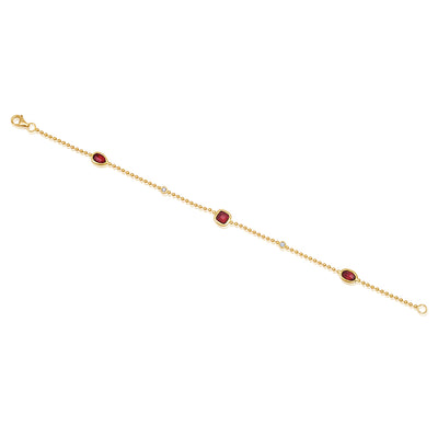 Ruby Chain Bracelet