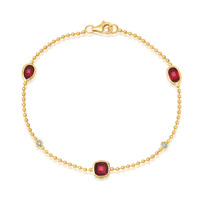 Ruby Chain Bracelet
