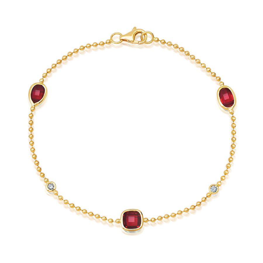 Ruby Chain Bracelet
