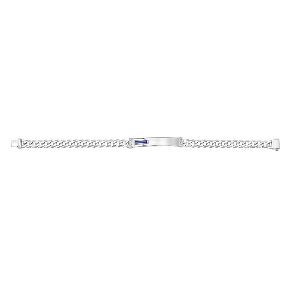 Men's Blue Sapphire Bracelet