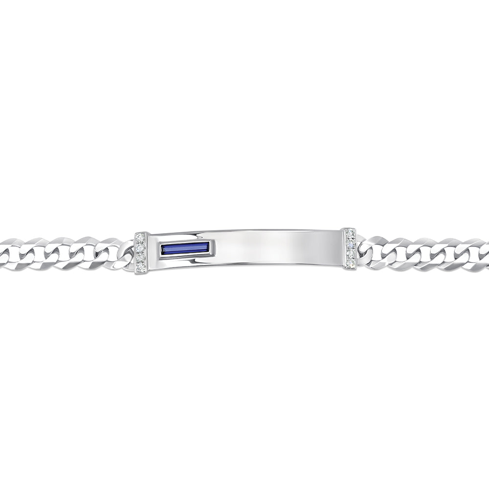Men's Blue Sapphire Bracelet