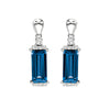 Blue Sapphire Earrings