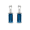 Blue Sapphire Earrings