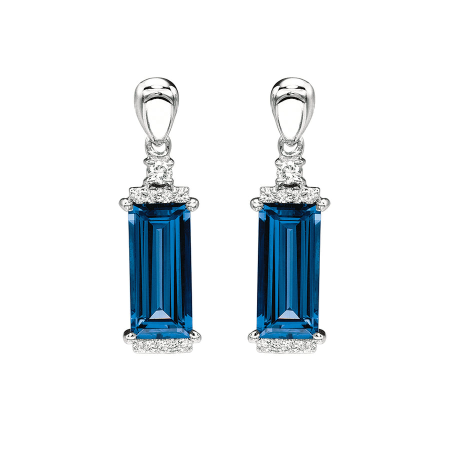 Blue Sapphire Earrings