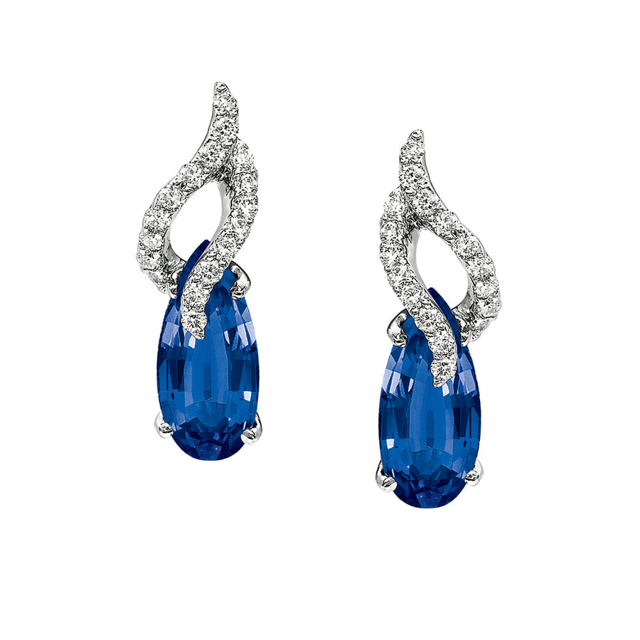 Blue Sapphire Earrings