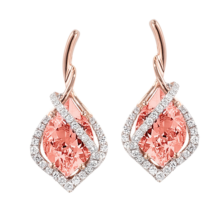 Champagne Sapphire Earrings