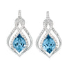 Aqua Blue Spinel Earrings